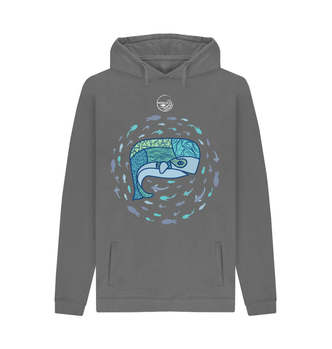 Slate Grey Printed Hoody