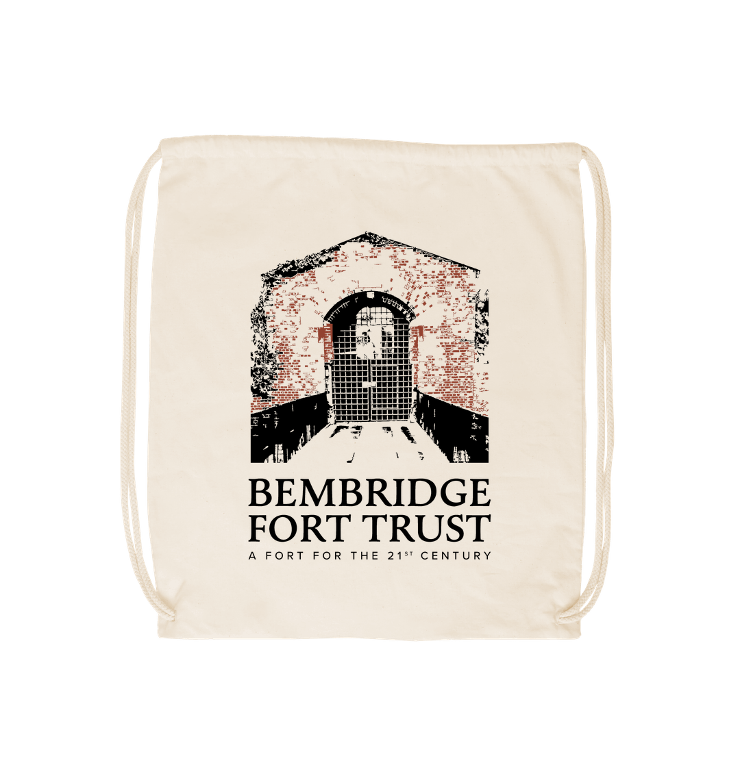 Natural Bembridge Fort Eco Draw string bag