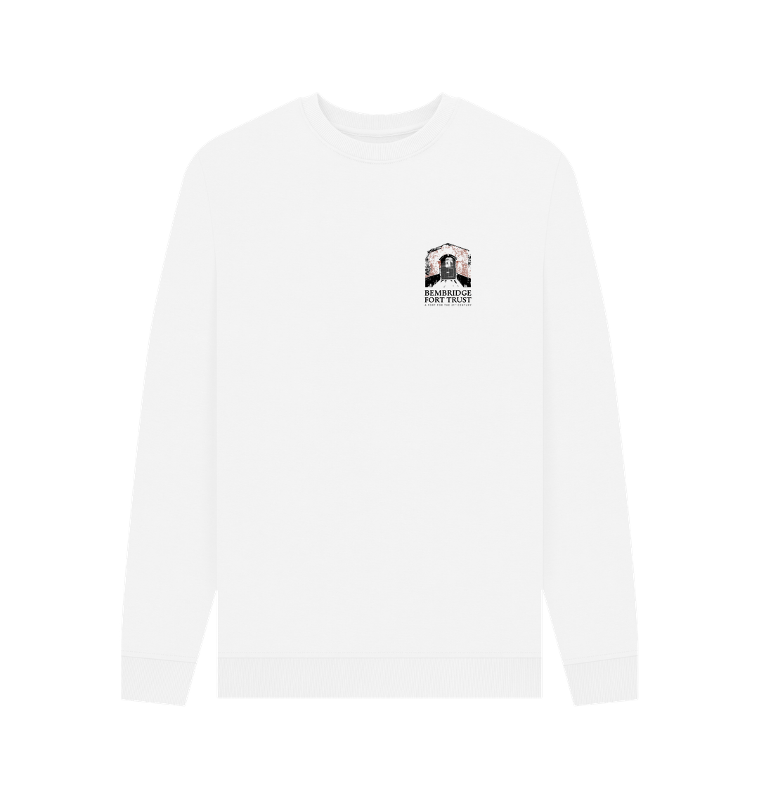 White Bembridge Fort crew neck sweater