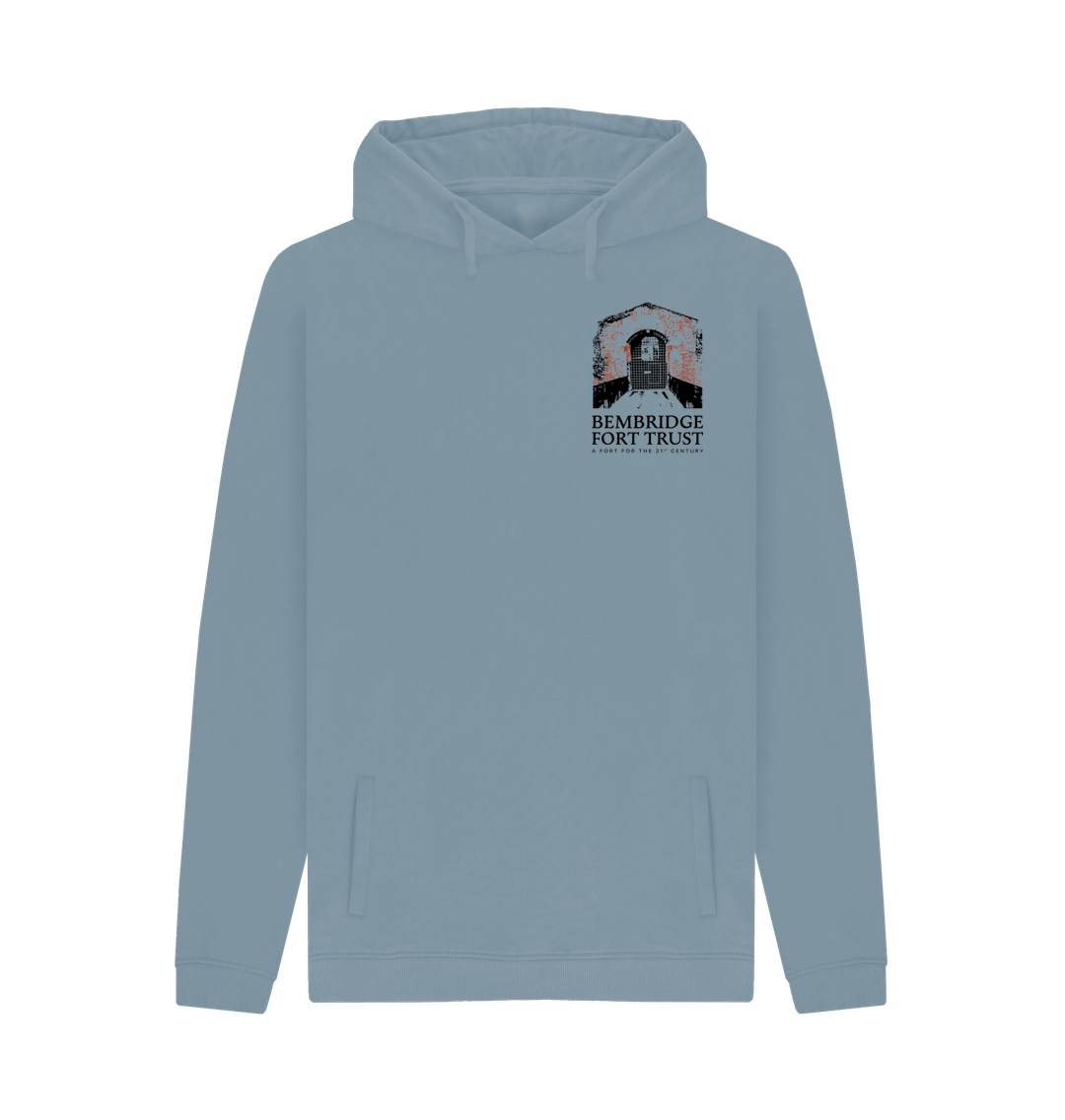 Stone Blue Printed Hoody