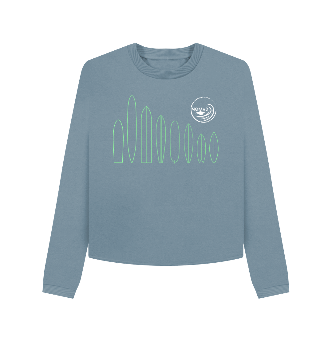 Stone Blue Nomad IOW Women's Boxy Jumper \"Sizing up\"