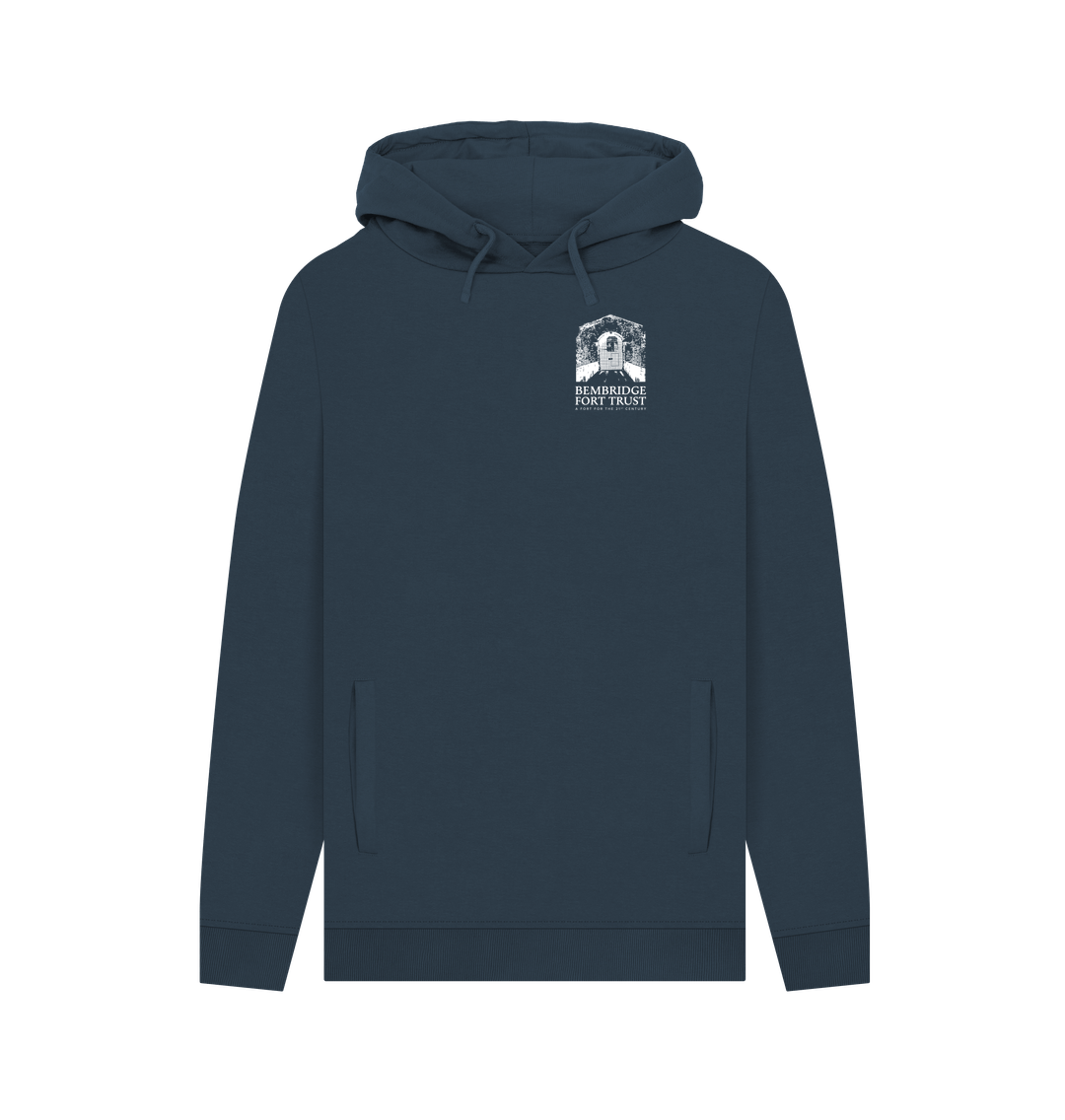 Navy Printed Hoody