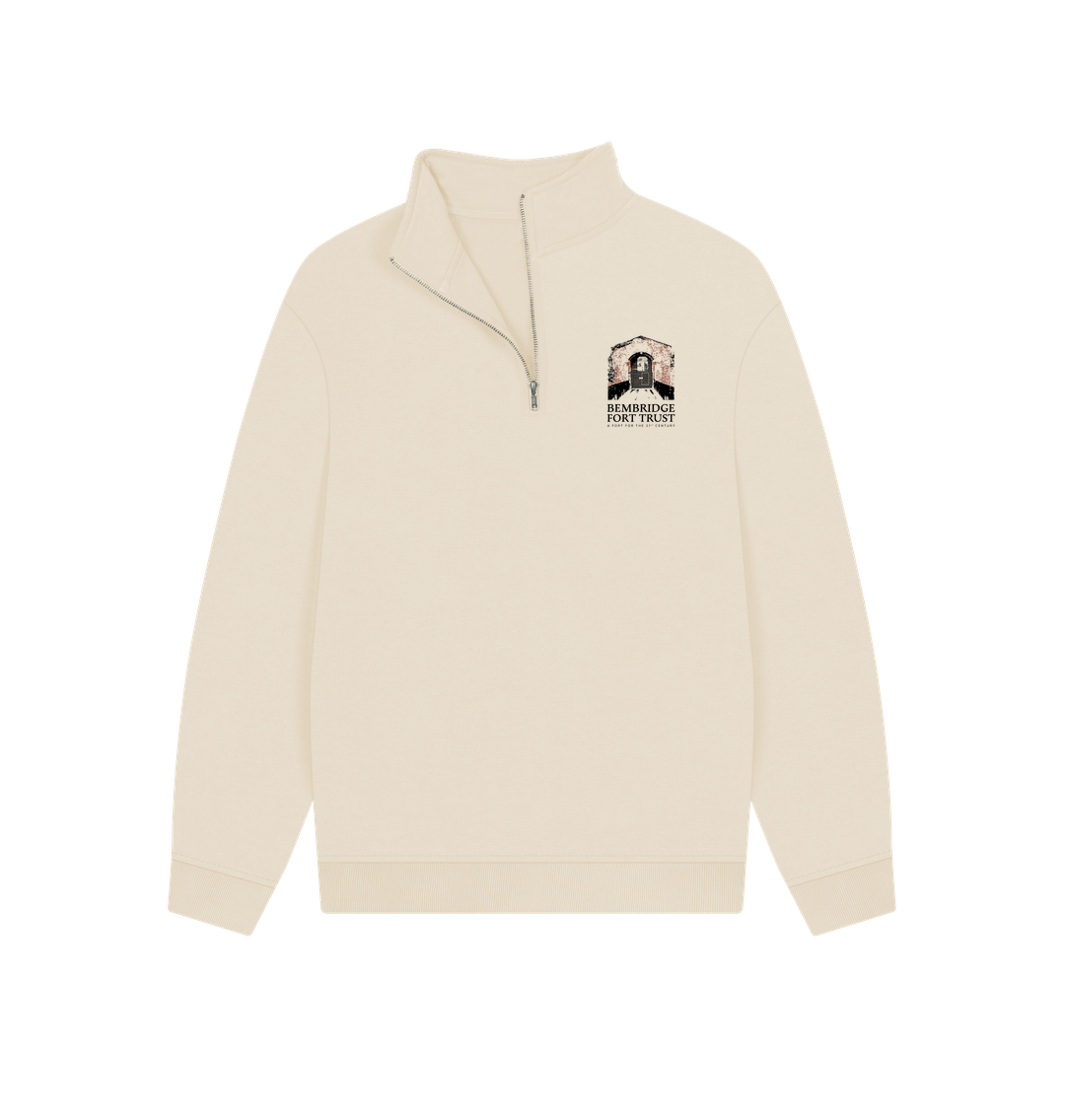 Oat Bembridge Fort Unisex Quarter-Zip Sweatshirt