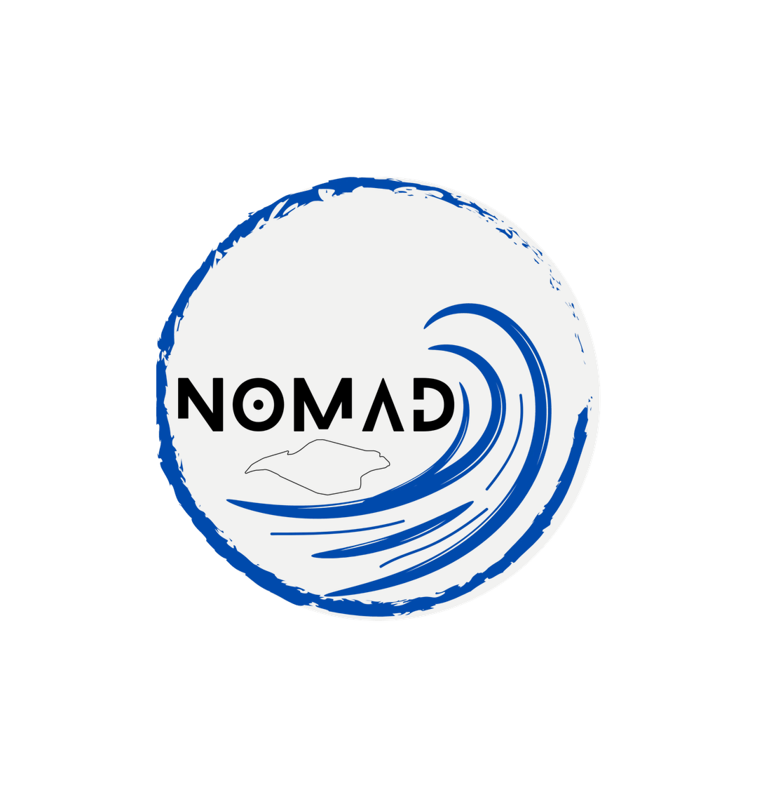 White Nomad IOW Stickers