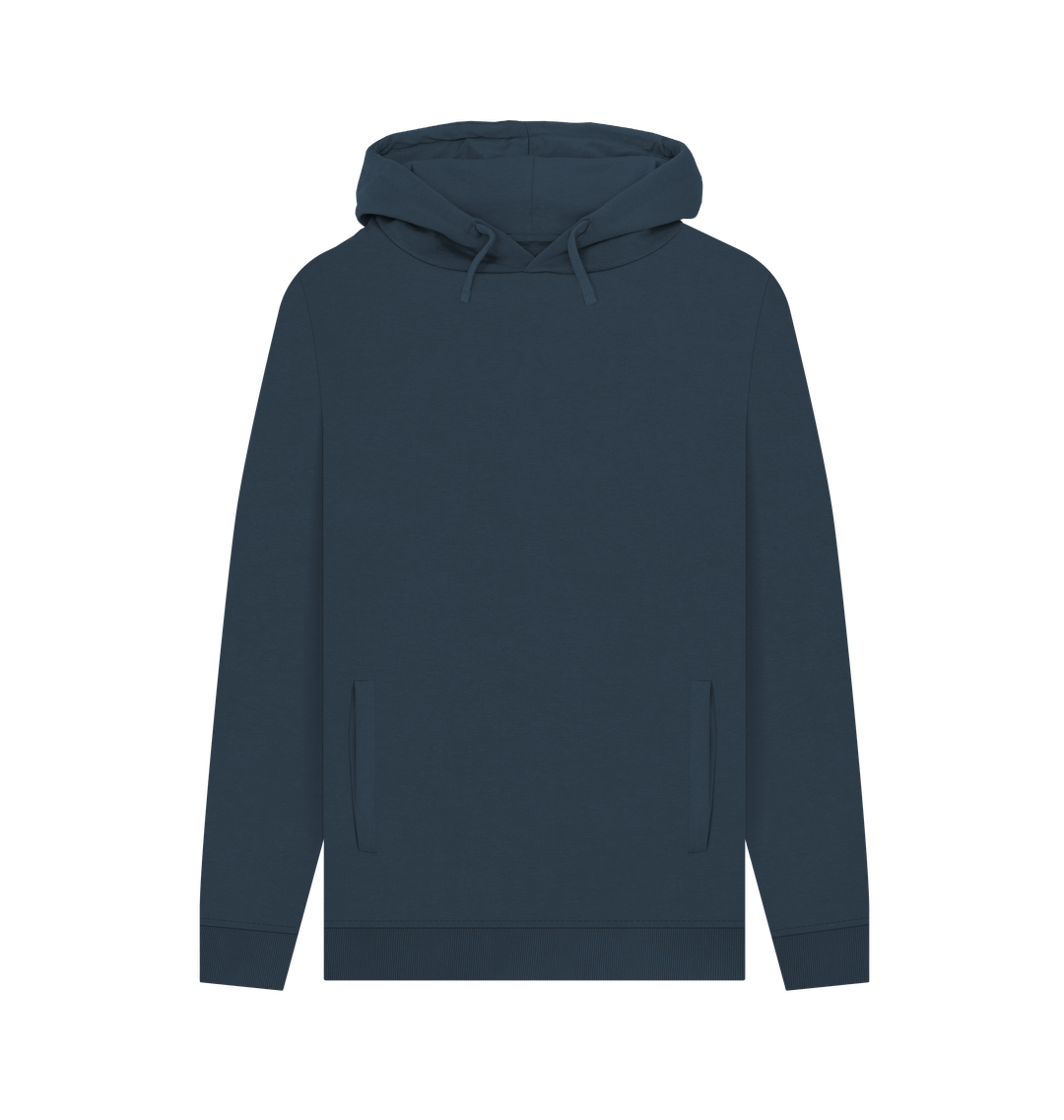 Navy Printed Hoody