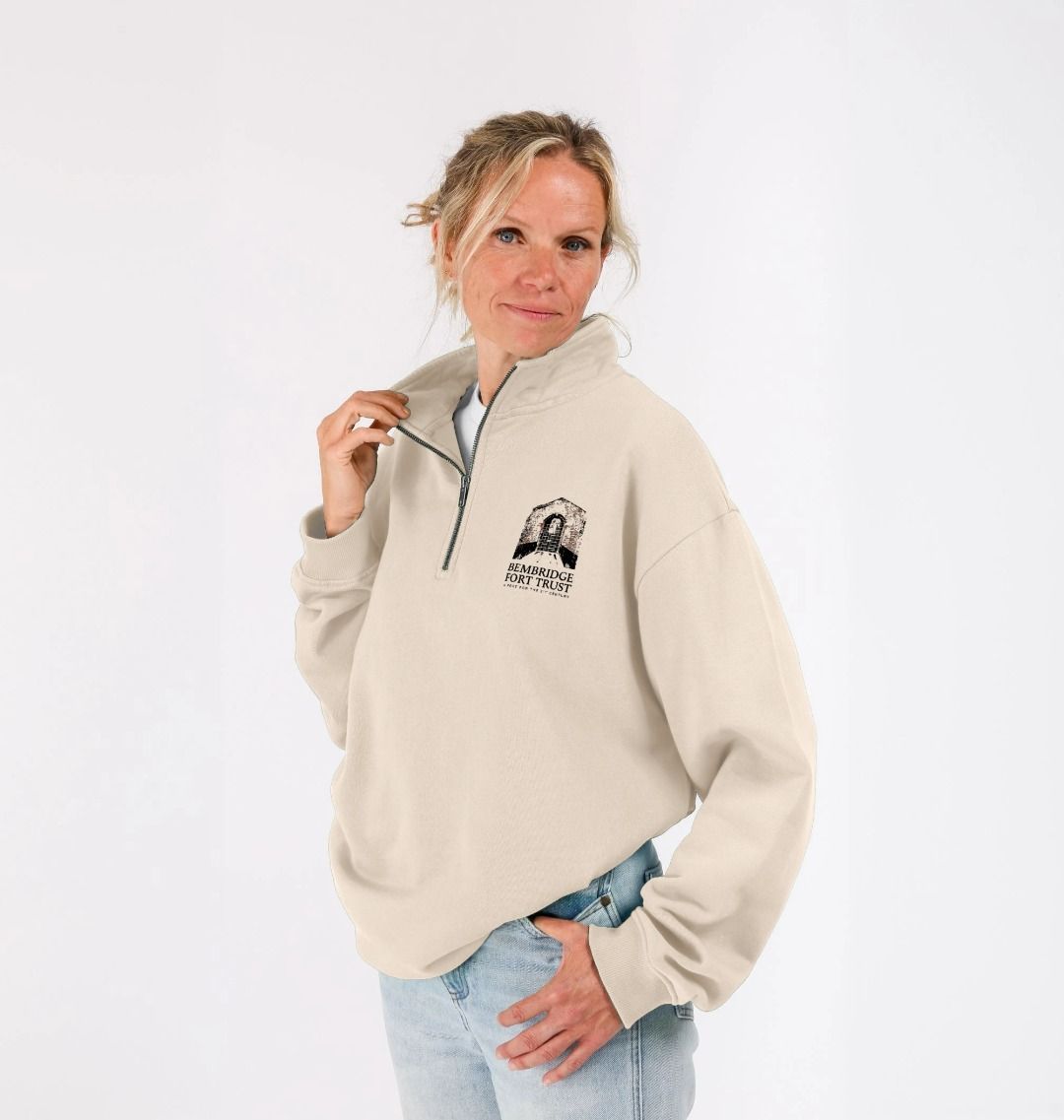 Bembridge Fort Unisex Quarter-Zip Sweatshirt