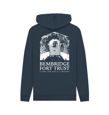 Navy Printed Hoody