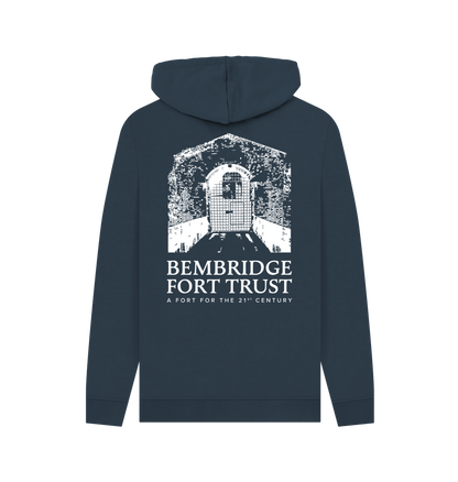 Navy Printed Hoody