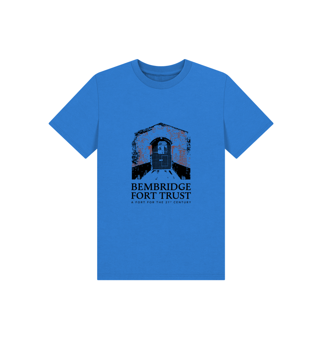 Bright Blue Bembridge Fort Kid's T shirt