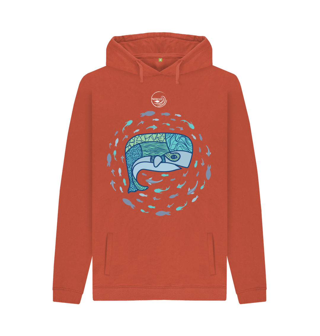 Rust Nomad IOW Hoodie \"Whales World\"