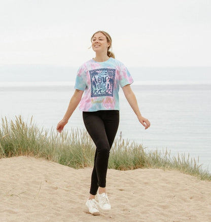 Nomad IOW Women's Boxy Tee "Tiki Surfer"