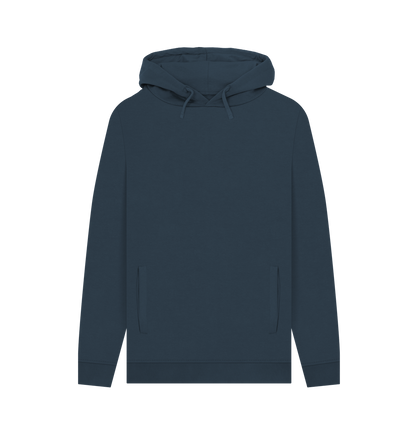 Navy Printed Hoody