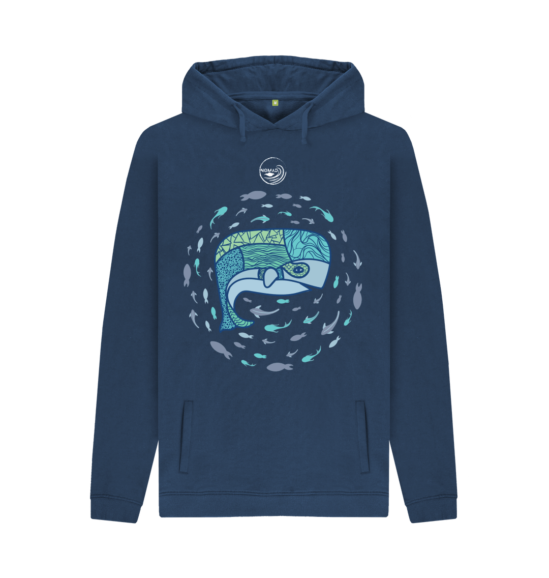 Navy Nomad IOW Hoodie \"Whales World\"