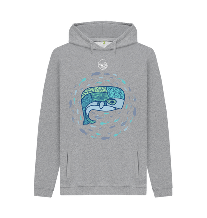 Light Heather Nomad IOW Hoodie \"Whales World\"