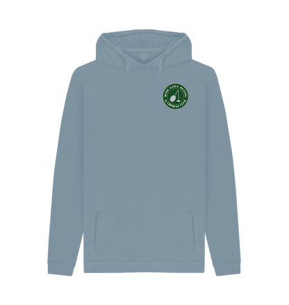 Stone Blue Printed Hoody